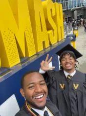 JJ Johnson and Kevin Davis at Commencement at Bridgestone Arena, May 12, 2023 (Submitted photo)