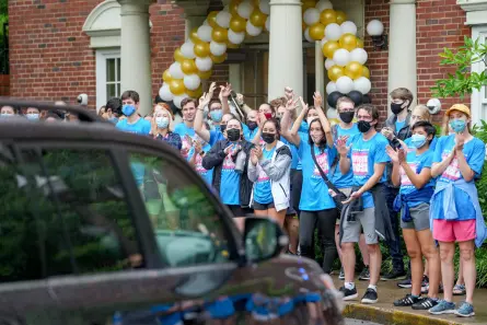 First-year students arrive at The Martha Rivers Ingram Commons for Move-In Day on Aug. 21.