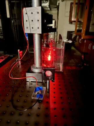 A team took on the ambitious task of building a small-scale model of Laser Interferometer Gravitational-Wave Observatory. (Submitted photo)