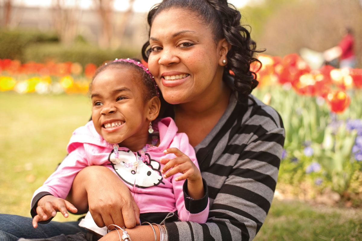 Zakia Onyekwere, shown here with her mom, Zanira Dudley