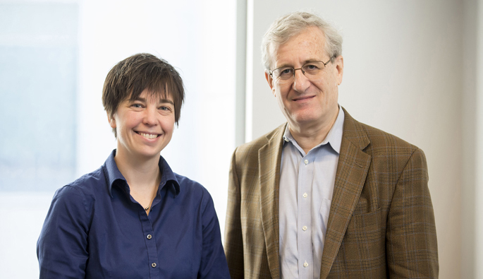 Sara Van Driest, MD, PhD, with Dan Roden, MD, who nominated her for the award from the American Society of Clinical Pharmacology and Therapeutics.