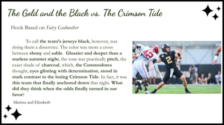 A passage from Fairy Godmother is reimagined.