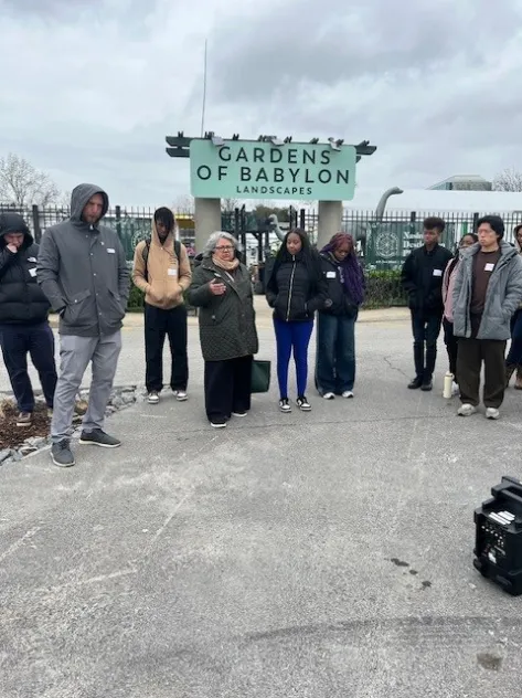 Vanderbilt/TSU field trip group at Nashville Farmer's Market