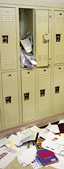 Messy locker