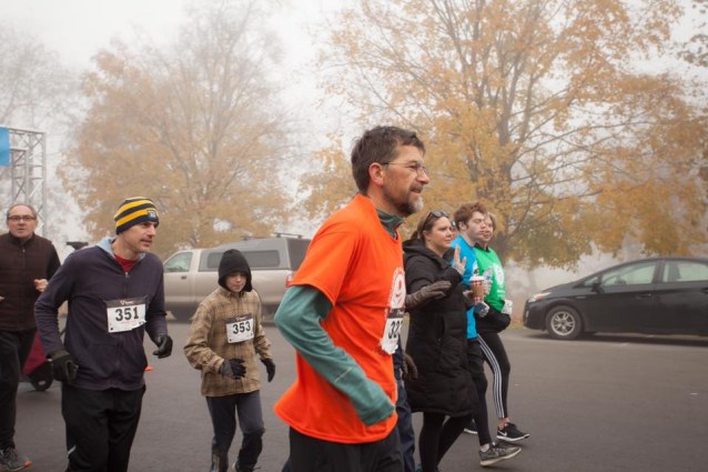 Pierre Masson at a charity walk in 2018. A VUMC team is walking in his honor and memory this year.
