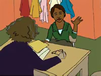 Teacher in a meeting