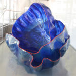 Indigo Blue Seaform with Red Lip Wraps