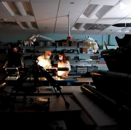 people working in a lab