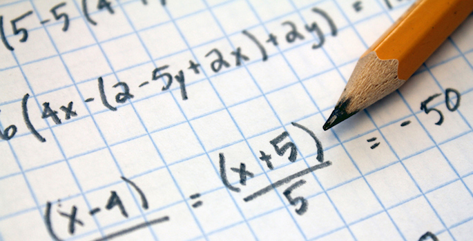 math problems on graph paper with pencil