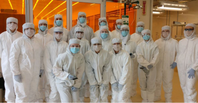Trained and authorized undergraduates and graduate students, led by researchers such as Sandy Rosenthal, perform a wide variety of nanofabrication activities under tightly controlled environmental conditions inside the VINSE cleanroom.