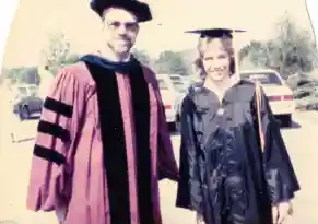 Sandy Rosenthal at her doctoral graduation