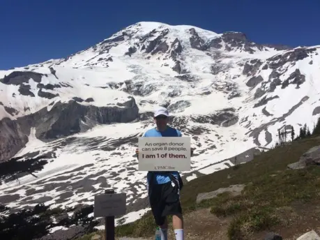 Jens said he uses every opportunity he can to promote the life-giving value of organ transplant.