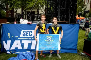 Vanderbilt students and families filled the crowd during the Sept. 10 broadcast of "SEC Nation."