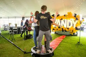 The Tailgate Brunch at Family Weekend was full of fun activities for all attendees.