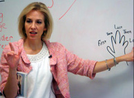 Teacher at the board