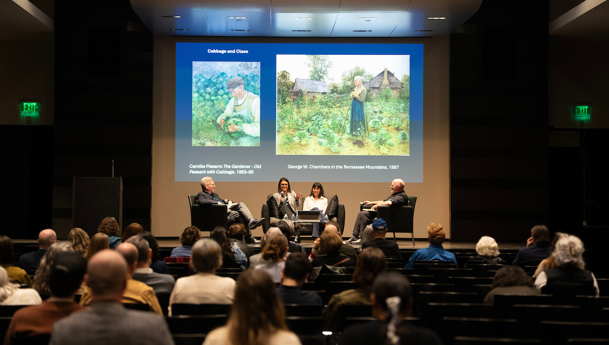 Mark Scala, Ari Caramanica, Natalie Ashker Seevers, and Brian Cochrane at Frist Art Center on March 20, 2025 (Joe Howell)