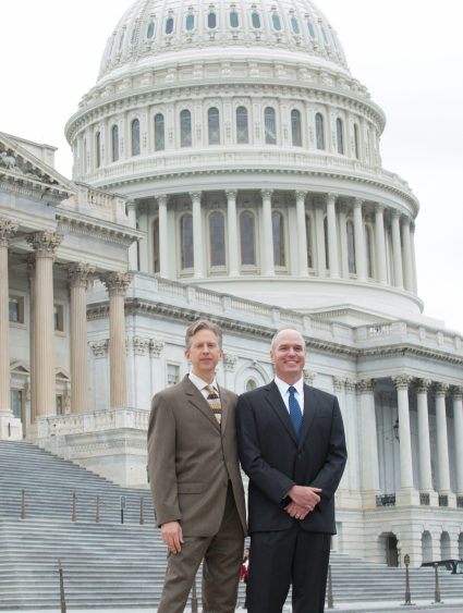The University of Virginia's Craig Volden (left) and Vanderbilt's Alan Wiseman (right), who co-direct the Center for Effective Lawmaking