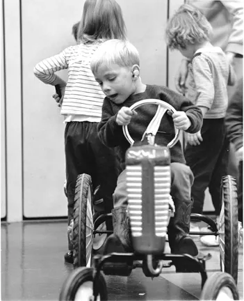 Along with the Bill Wilkerson Center (before its merger with Vanderbilt University Medical Center), the Experimental School piloted inclusive education of hearing children with deaf and hearing-impaired children. Photo from 1968.