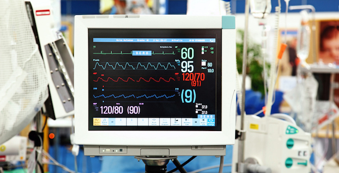 intensive care vital sign monitor