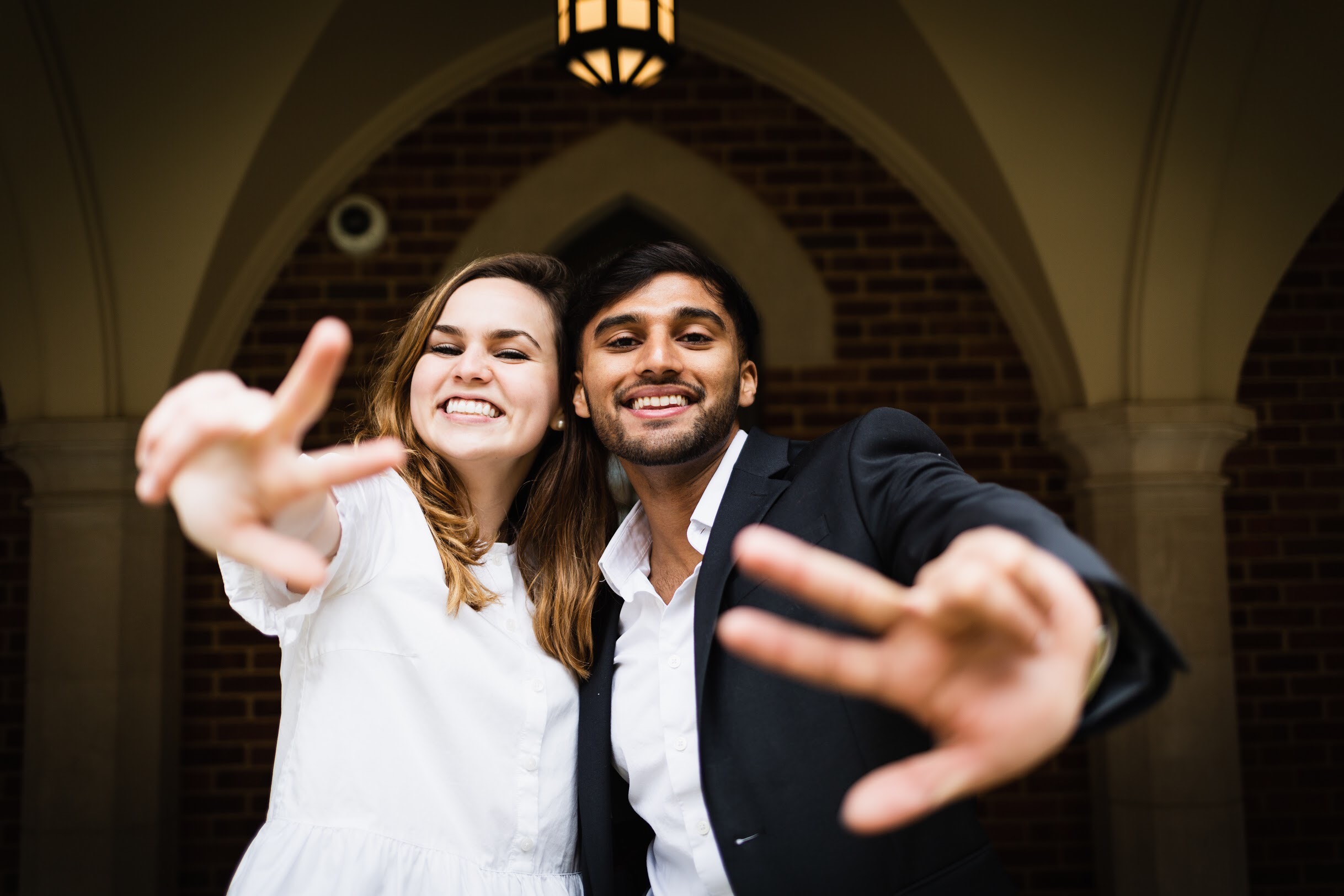 VSG 2019-20 Student Body President Frances Burton (left) and Vice President Veer Shah.