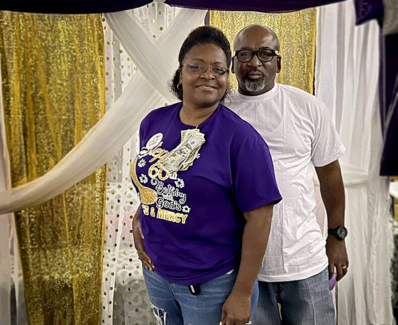 Reginald Porter, here with his wife, Tina, was the first at Vanderbilt to receive a combined liver transplant and Whipple procedure.