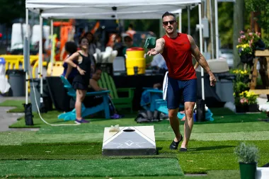 Parking Day event, Friday, Sept. 21, 2018, in Nashville, Tenn. (Wade Payne/www.wadepaynephoto.com)
