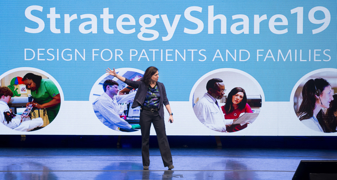 Shari Barkin, MD, served as emcee for Tuesday’s StrategyShare19 event.