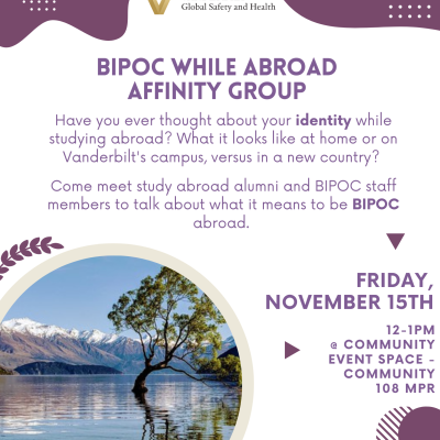 BIPOC While Abroad Affinity Group 