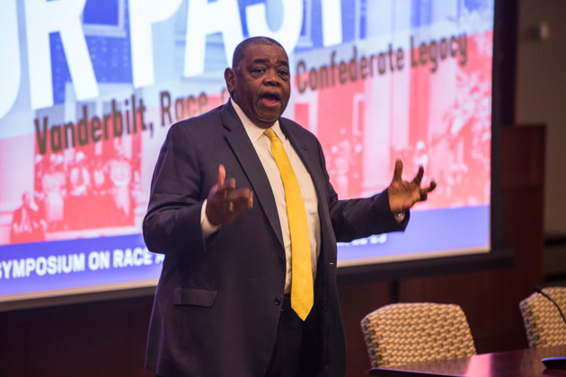Dennis C. Dickerson, the James L. Lawson Jr. Professor of History, organized the Wrestling With Our Past conference. (Anne Rayner/Vanderbilt)