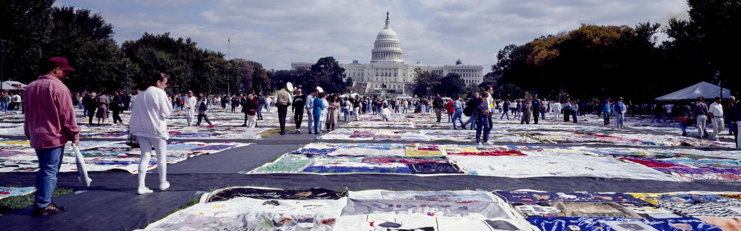 AIDS memorial quilt in Washington D.C.