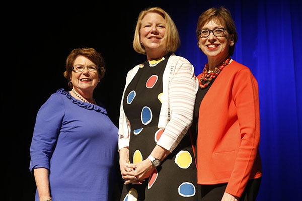 Dean Linda Norman, Pam Jones, Marilyn Dubree