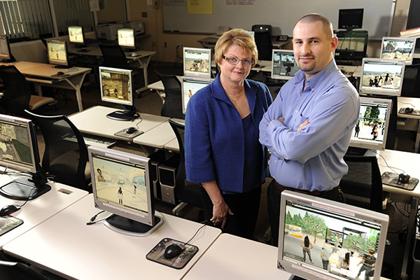 Betsy Weiner and Ryan McNew Second Life. Photo by John Russell