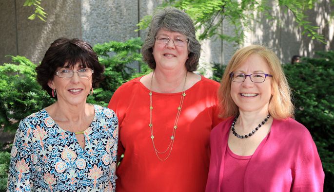 From left, Deborah Wofford, Janet Shouse and Beth Malow, MD, MS, are among a team of Vanderbilt Kennedy Center researchers seeking to improve access to care for adults with autism.