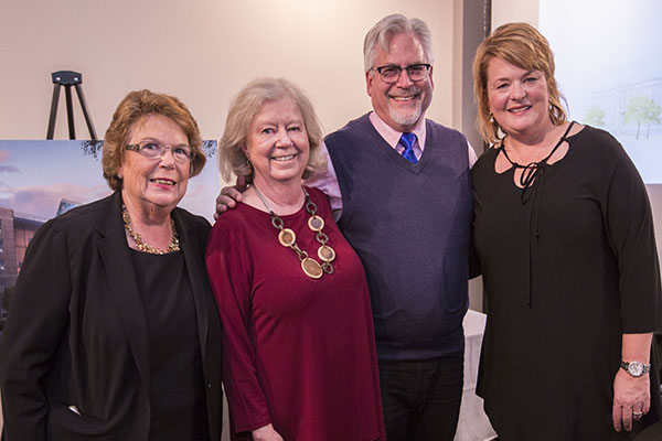 Dean Linda Norman, Sharon Adkins, Dr. Bruce Beyer, Angela Wilson-Liverman