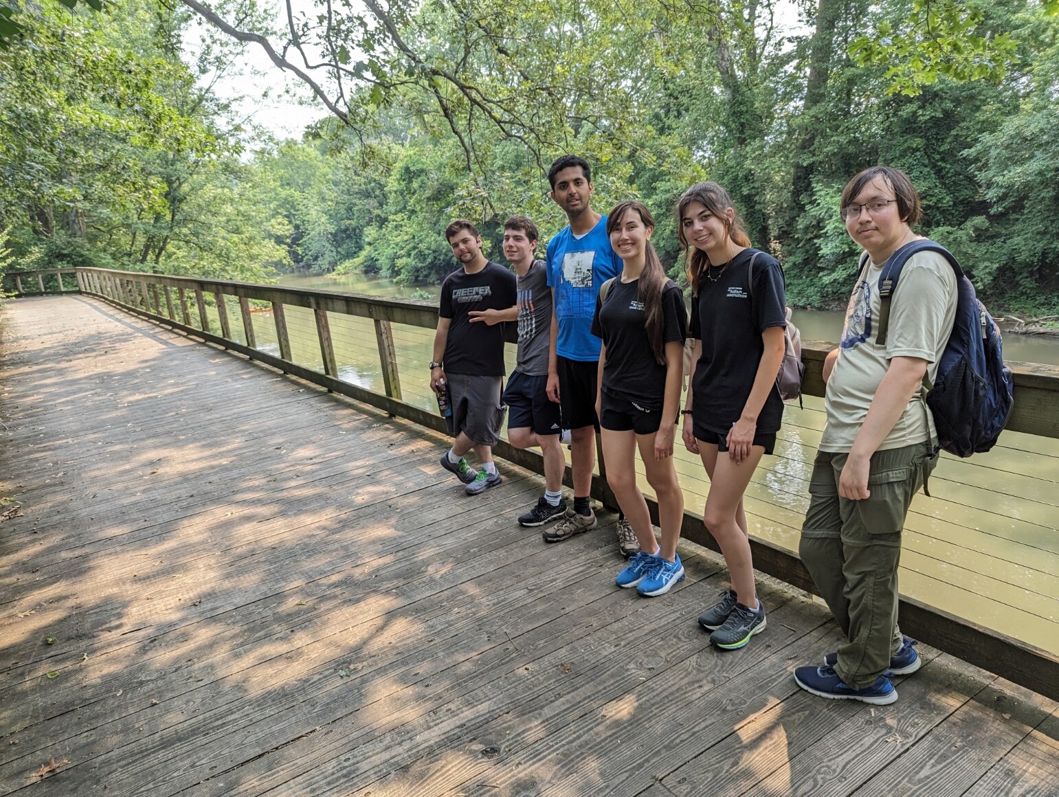 FCAI Autism Summer Interns 2023 pose by a river during their stay in Nashville for the summer. FCAI Autism Summer Interns 2023 pose by a river during their stay in Nashville for the summer.