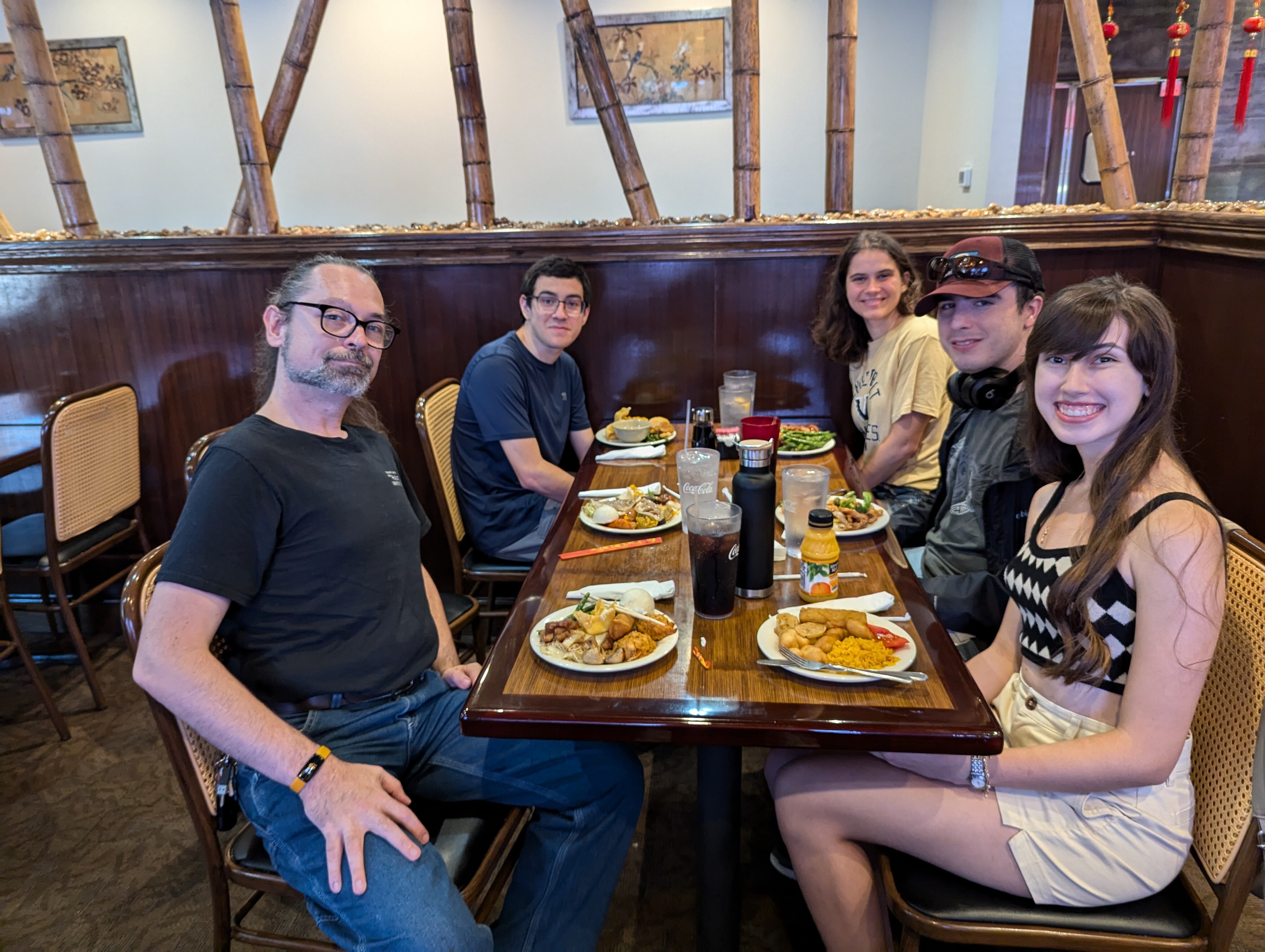 FCAI Autism Summer Interns share a meal with FCAI Associate Director Dave Caudel during their summer internships. FCAI Autism Summer Interns share a meal with FCAI Associate Director Dave Caudel during their summer internships.