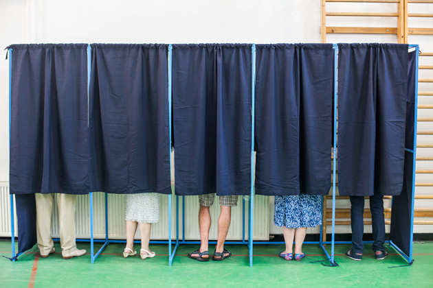 Voting booth (iStockphoto)
