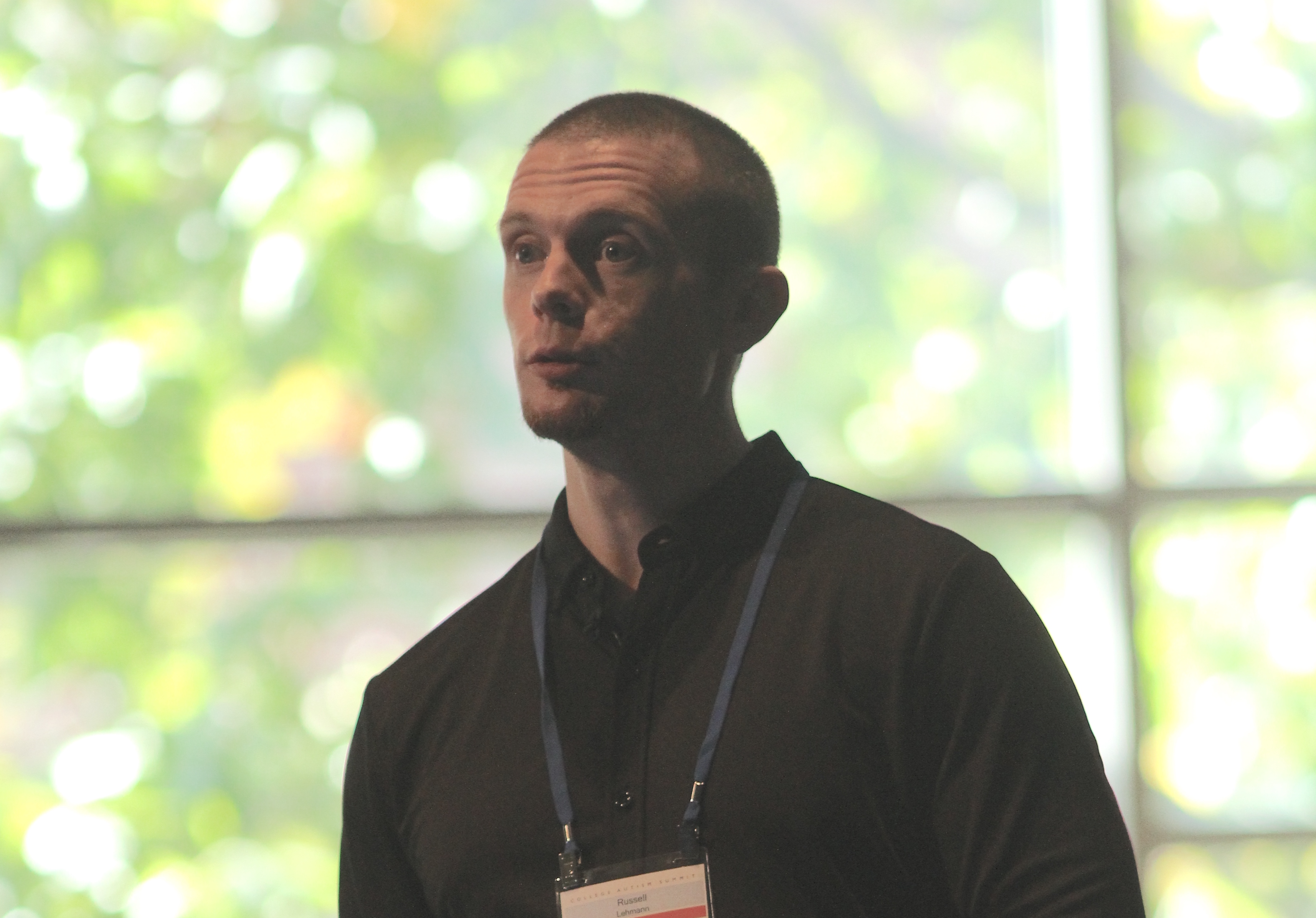 Russel Lehmann gives a keynote address at the College Autism Summit 2023, hosted by the Frist Center for Autism and Innovation on Vanderbilt University campus.