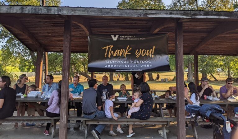 2022 Postdoc Appreciation Picnic and Fannie Mae Dees Park.