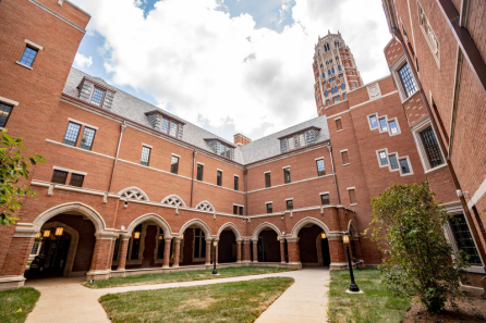 Rothschild College Hall nears completion as final touches are done in preparation for the arrival of students.