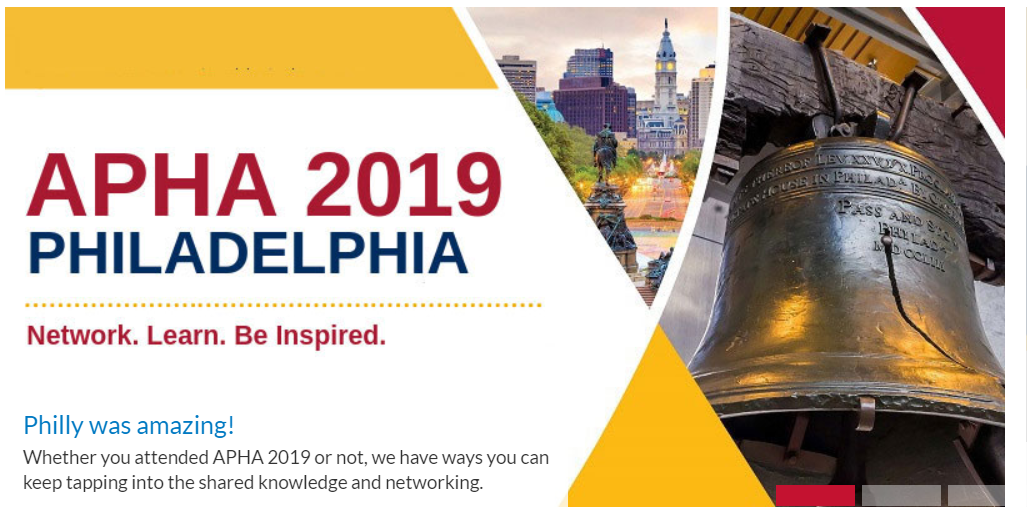 APHA 2019 meeting promo