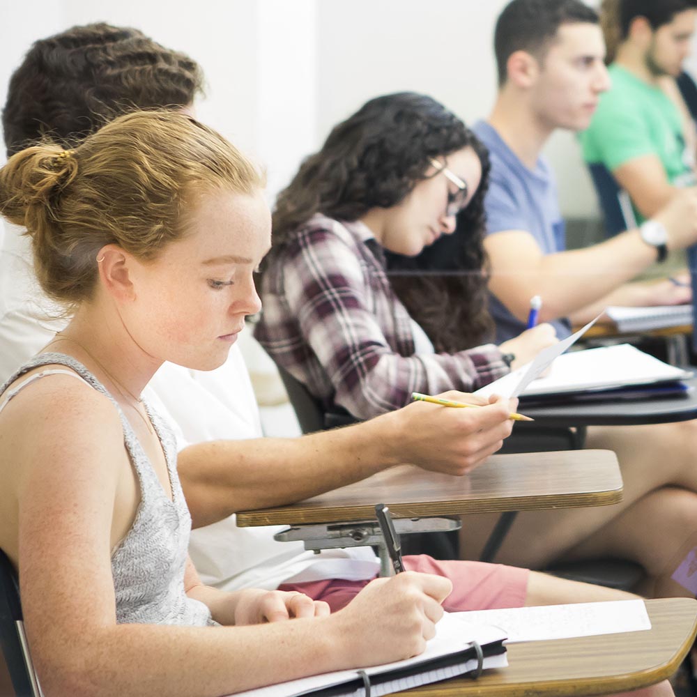Students in a classroom