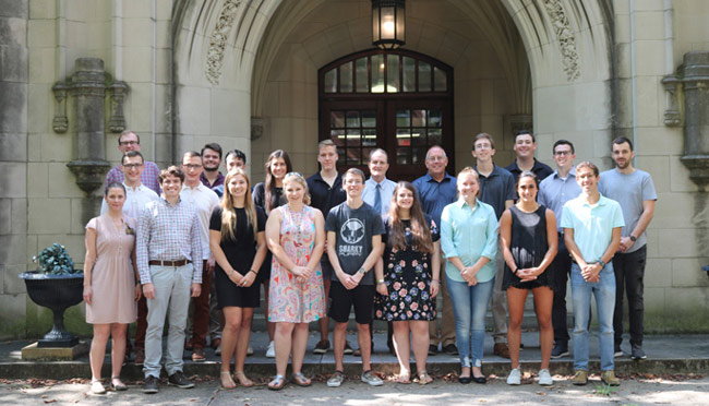 The master’s program in biomedical sciences recently welcomed 16 students to its newest cohort. The program, which launched last year, prepares students for a broad array of health professional careers. (Denise Malone/Vanderbilt)