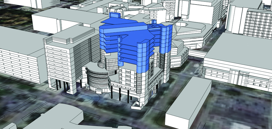 rendering of new hospital floors