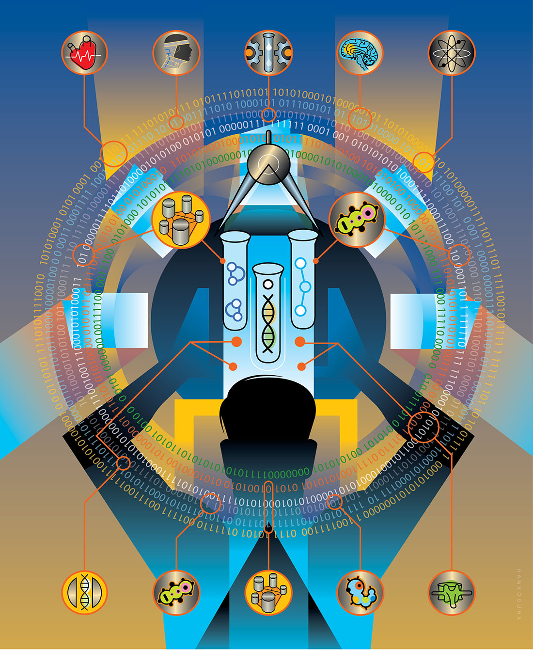 BiomedicalInformatics_illustration Biomedical informatics illustration