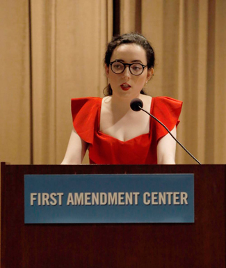 Amy Cream was named Best Individual Speaker during an "Irish Times" competition. (Steve Green/Vanderbilt)