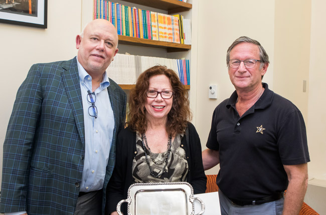 L-r: Dean John Geer, Jane Landers and Marshall Eakin (Vanderbilt University)