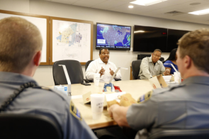 Vanderbilt Police & Community Service Officers working around campus. (Vanderbilt University / Photos by Steve Green)