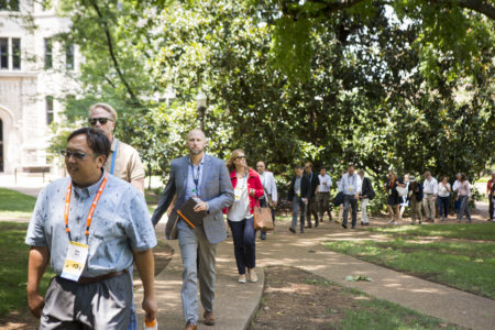 SCUP attendees tour campus. (Vanderbilt/Susan Urmy)