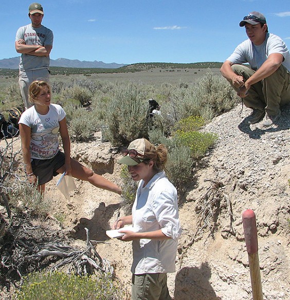 Oster and team in the field